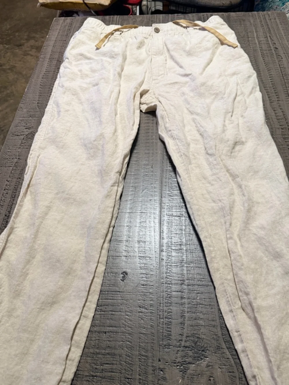 Caribbean Light Beige Men's Casual Sweatpants